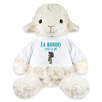 Hiking is life. Humour, passion, hiking - MiniFeet® Sheep Annika - white - Front