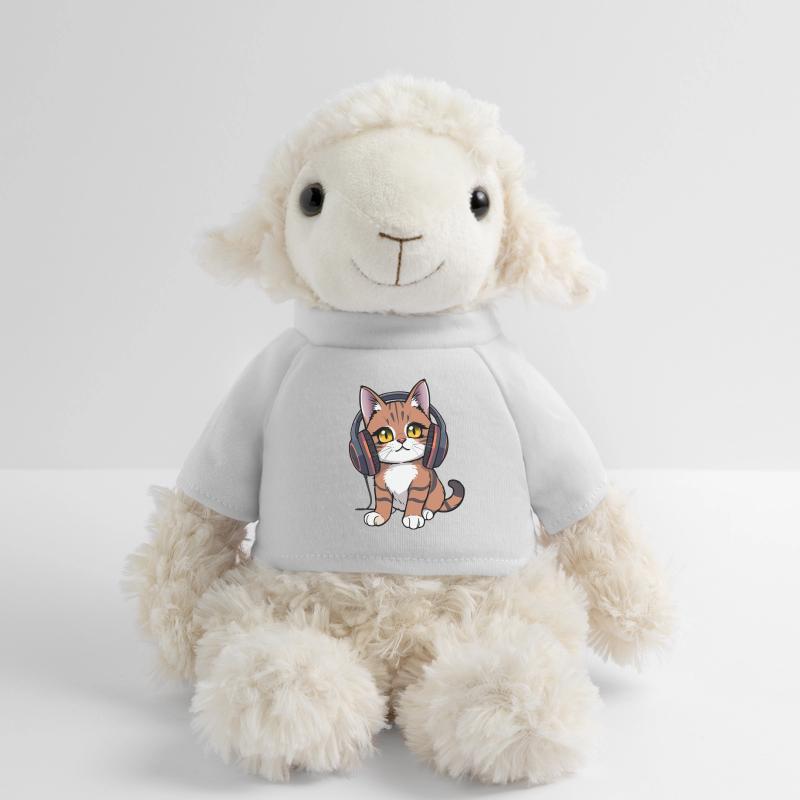 Katze mit Kopfhörer MiniFeet® Schaf Annika