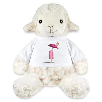 Eis-Sommertraum mit Sonnenschirm - MiniFeet® Schaf Annika - Weiß - Vorne