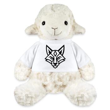 Stilisierter geometrischer Fuchs - MiniFeet® Schaf Annika - Weiß - Vorne