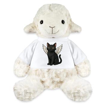 Chat Noir Ange Ailes Dessin Animé Céleste - Mouton en peluche Annika MiniFeet® - blanc - Devant