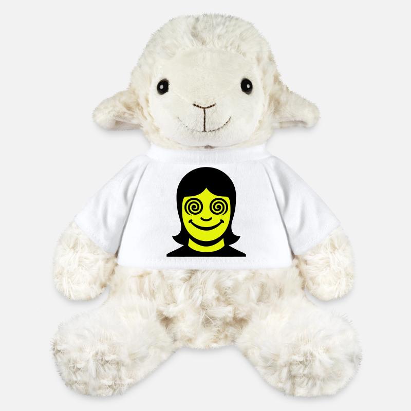 Visage hypnotique - Mouton en peluche Annika MiniFeet® - blanc