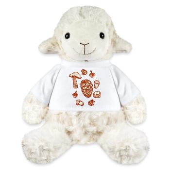 Rustic autumn decoration illustration - MiniFeet® Sheep Annika - white - Front