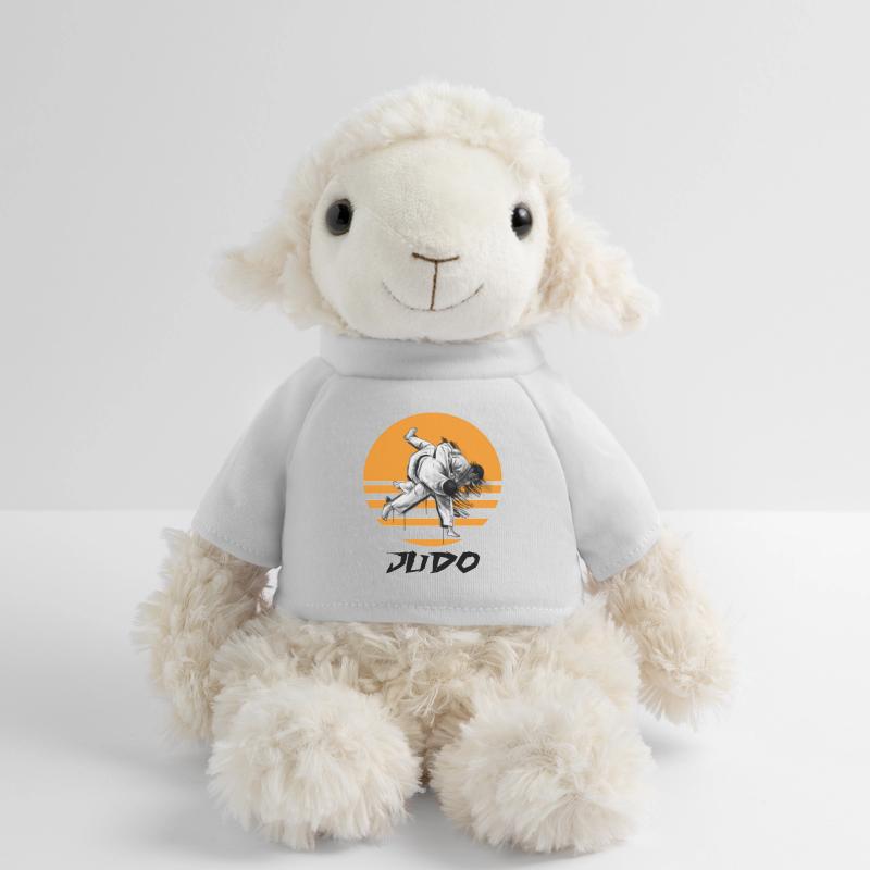 Judo-Kampfkunst Motiv mit Dynamik MiniFeet® Schaf Annika