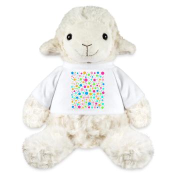 Fleckiges Regenbogen-Punkte-T-Shirt - MiniFeet® Schaf Annika - Weiß - Vorne