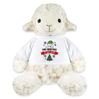 Christmas Muffle Saying Anti Christmas - MiniFeet® Sheep Annika - white - Front