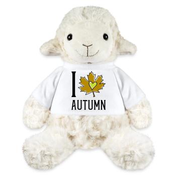 Heart in the autumn leaf - MiniFeet® Sheep Annika - white - Front