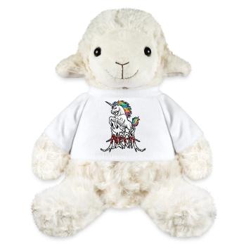 Unicorn Blegh Metal Metalcore Death Metal - Mouton en peluche Annika MiniFeet® - blanc - Devant