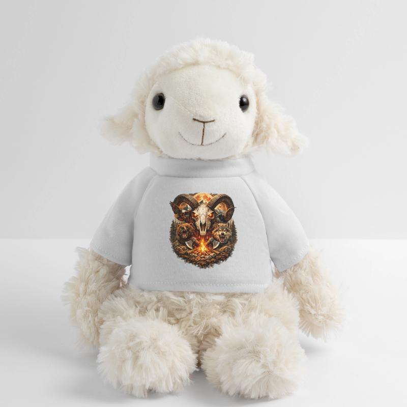 Crâne de Corne de Feu dans la meute de loups Mouton en peluche Annika MiniFeet®