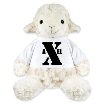 Axel – Conception du Prénom | Typographie minimale - Mouton en peluche Annika MiniFeet® - blanc - Devant