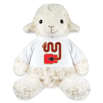 Red Abstract Shape Guitar - MiniFeet® Sheep Annika - white - Front
