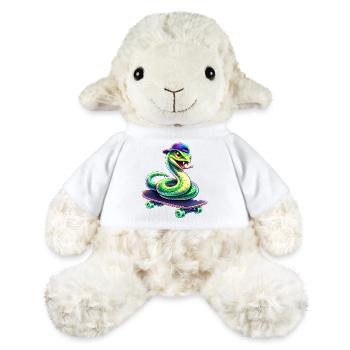 Neon Skate Snake Skateboard Animal - MiniFeet® Sheep Annika - white - Front