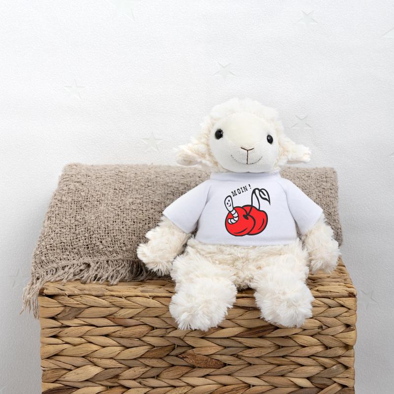 Cerises avec ver Mouton en peluche Annika MiniFeet®