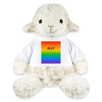 Allié de la fierté - Mouton en peluche Annika MiniFeet® - blanc - Devant