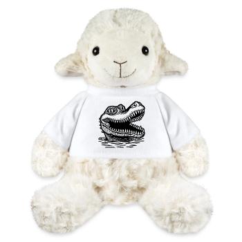 Krokodil Alligator - MiniFeet® Schaf Annika - Weiß - Vorne
