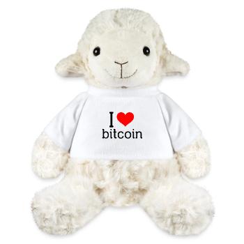 i love bitcoin - MiniFeet® Schaf Annika - Weiß - Vorne