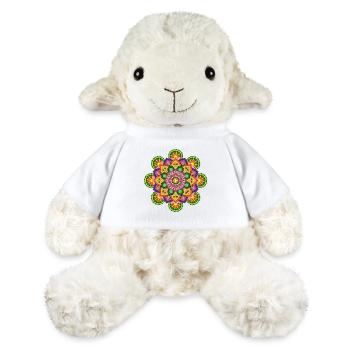 Blumen Mandala - MiniFeet® Schaf Annika - Weiß - Vorne
