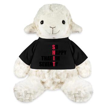 70th birthday - MiniFeet® Sheep Annika - black - Front