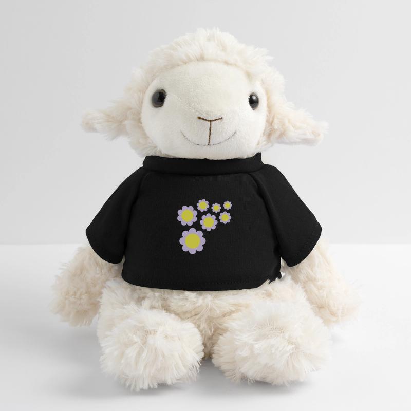 Beaucoup de fleurs colorées belle conception de motif décoratif Mouton en peluche Annika MiniFeet®