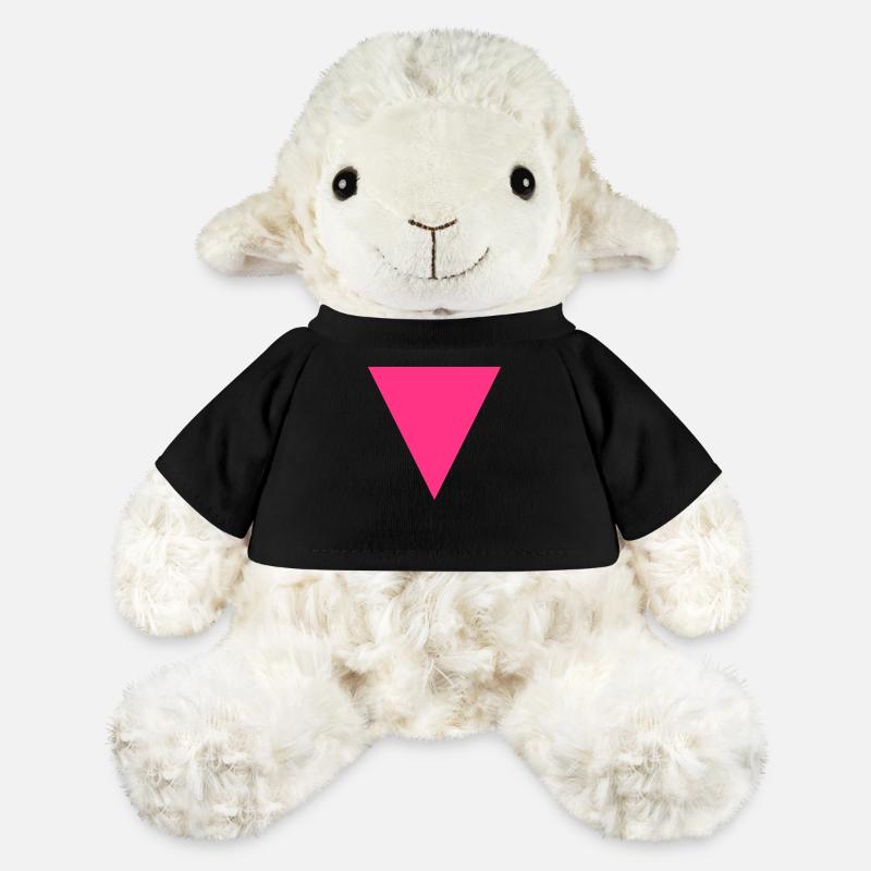 Rosa Dreieck / Rosa Winkel - MiniFeet® Schaf Annika - Schwarz