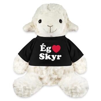 I Heart (Love) Skyr [Ég Elska Skyr] Icelandic - MiniFeet® Sheep Annika - black - Front