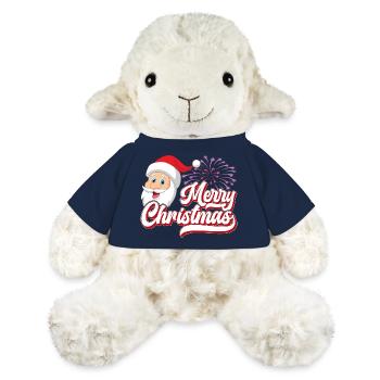 Joyeux Noël, Père Noël - Mouton en peluche Annika MiniFeet® - bleu marine - Devant