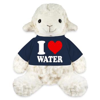 Ich liebe Wasserherz Lustig Witzig - MiniFeet® Schaf Annika - French Navy - Vorne