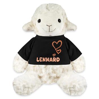 Geschenk für Lennard - MiniFeet® Schaf Annika - Schwarz - Vorne