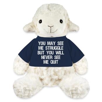 you may see me struggle but you will never see me - Mouton en peluche Annika MiniFeet® - bleu marine - Devant