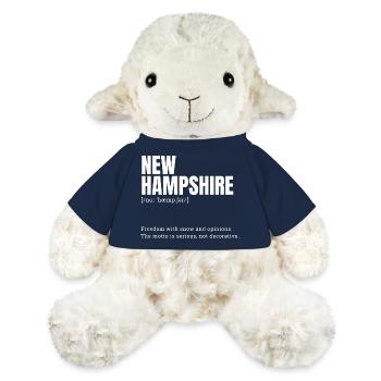 New Hampshire Snow Text - MiniFeet® Sheep Annika - french navy - Front