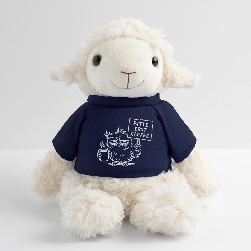 Bitte erst Kaffee – Müde Eule mit Kaffeetasse MiniFeet® Schaf Annika