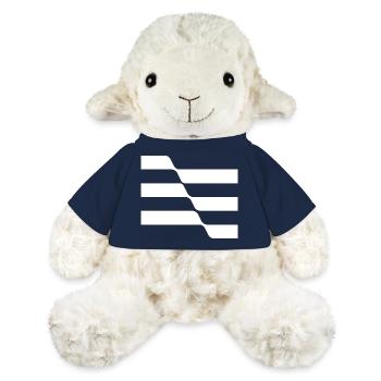 Conception des bandes géométriques - Mouton en peluche Annika MiniFeet® - bleu marine - Devant