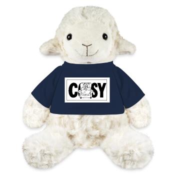 Cosy cat cuddly armchair print - MiniFeet® Sheep Annika - french navy - Front