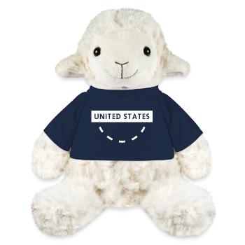USA Circular Text Emblem - MiniFeet® Sheep Annika - french navy - Front