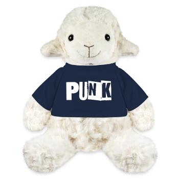 Logo de la musique punk - Mouton en peluche Annika MiniFeet® - bleu marine - Devant