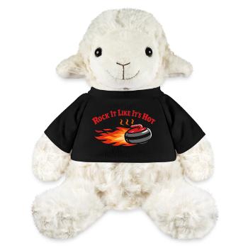 Curling, balayage drôle, cardio dur avec balai - Mouton en peluche Annika MiniFeet® - noir - Devant