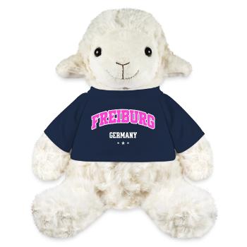 Freiburg Pink Logo Lettering - MiniFeet® Sheep Annika - french navy - Front