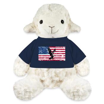 Freiheitsadler über US Flagge - MiniFeet® Schaf Annika - French Navy - Vorne