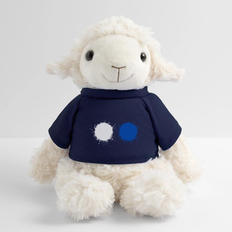 Blanc Bleu Mouton en peluche Annika MiniFeet®
