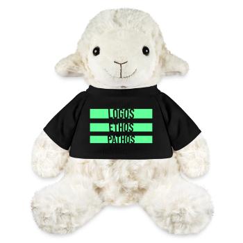 Logos Ethos Pathos Rhétorique Étudiant en Philosophie - Mouton en peluche Annika MiniFeet® - noir - Devant