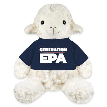 Génération EPA - Mouton en peluche Annika MiniFeet® - bleu marine - Devant
