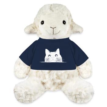 Peeping cat with whiskers - MiniFeet® Sheep Annika - french navy - Front