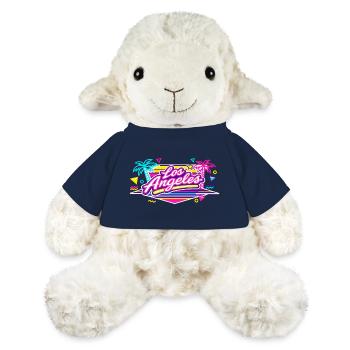 Los Angeles Neon Pink - Mouton en peluche Annika MiniFeet® - bleu marine - Devant