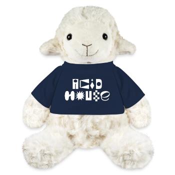 Conception du logo Acid House Fancy Typography - Mouton en peluche Annika MiniFeet® - bleu marine - Devant