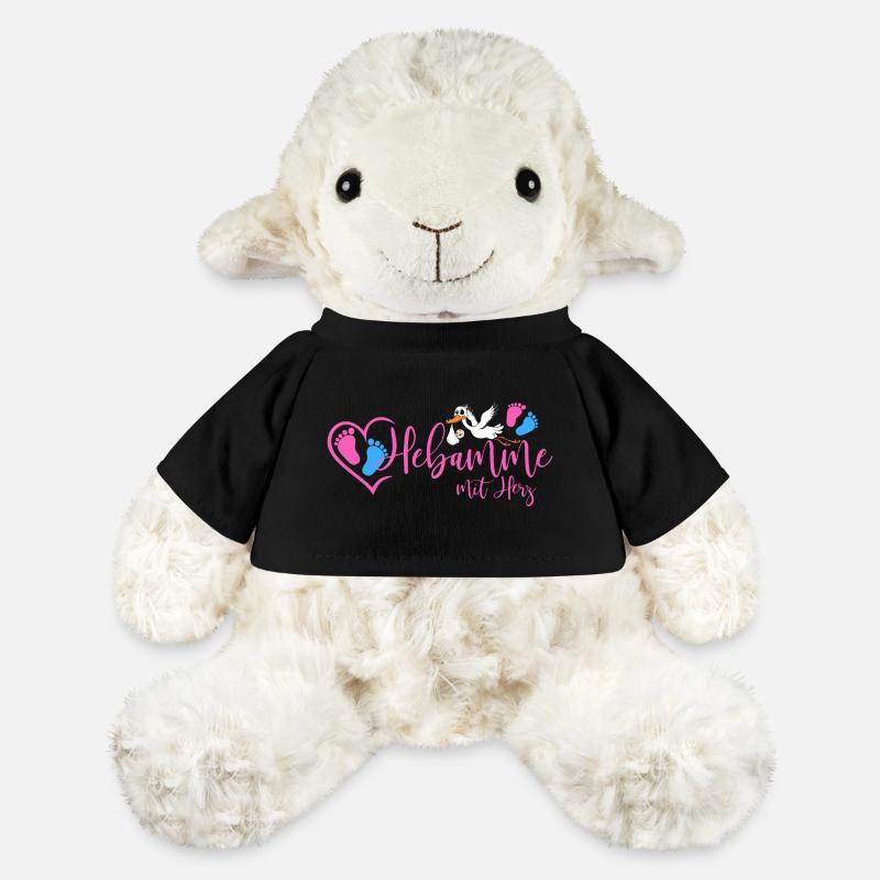 Hebamme mit Herz  - MiniFeet® Schaf Annika - Schwarz
