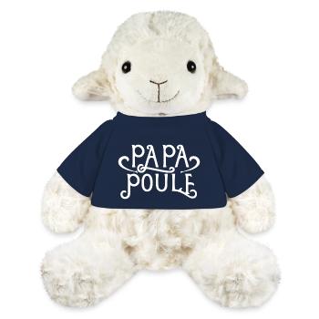 Papa poule - Mouton en peluche Annika MiniFeet® - bleu marine - Devant