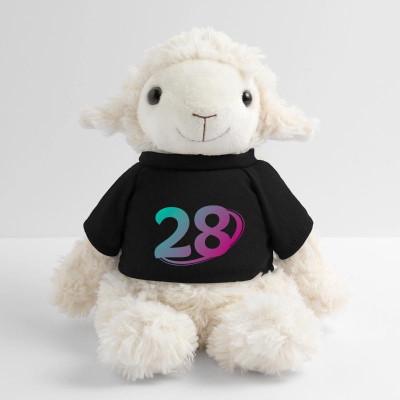Numéro 28 multicolore Mouton en peluche Annika MiniFeet®