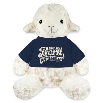 Born in November 1994 - Geburtstag - Geschenk - MiniFeet® Schaf Annika - French Navy - Vorne
