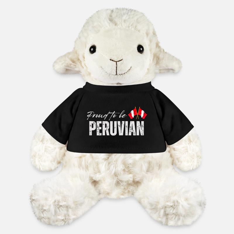 Fier péruvien, fabriqué au Pérou - Mouton en peluche Annika MiniFeet® - noir