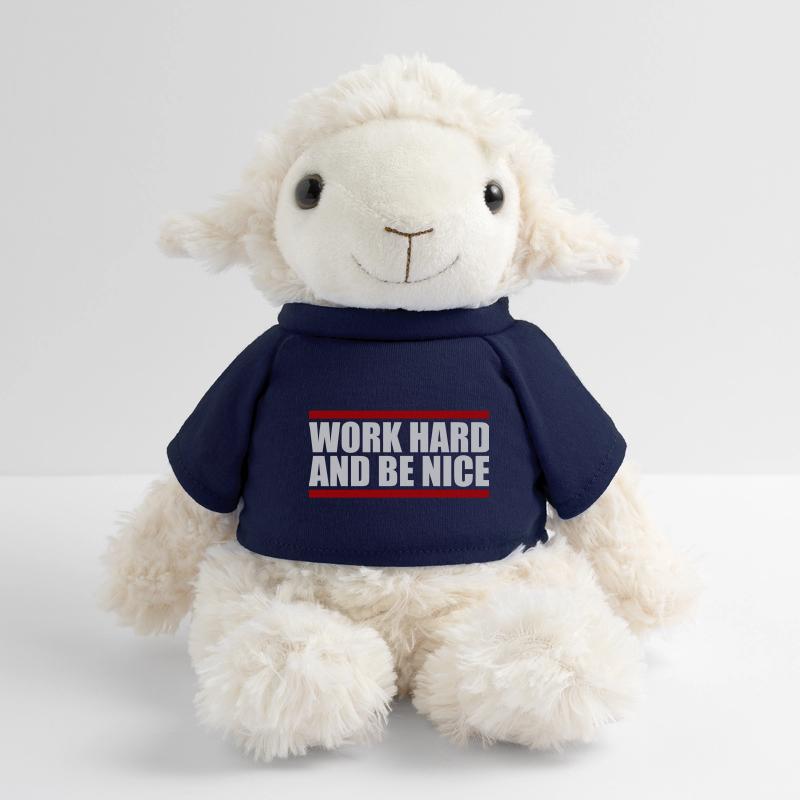 Work Hard Be Nice Motivation Positiver Geist Zitat MiniFeet® Schaf Annika